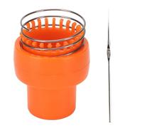 Wire Crochet tool, Hand Operated Knitter Tool Orange Ergonomic Design Auto Release Safe sturdy Wire Crochet Knitter with 2 Needles for Hat Scarf Socks