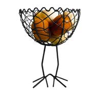 Wire Egg Holder - Large Capacity Basket, Gathering Storage Design, 5.91x5.91x8.27 Inches Fresh Egg Collection | Fruit Bread Cookie, Dining Setup, Farmhouse Kids Adults, Kitchen Organization System