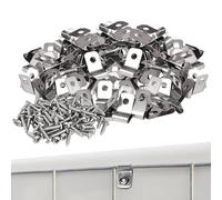 Wire Fence Clips - Fence Wire Clips | Wires Clamps for Woodworking | WireClamps Clip fôr Protecting Chickens Rabbits Pets for Mounting 12-16 Gauge Welded | Fences Wires Clamps Stainless Steel