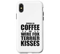 Wire Fox Terrier Chien Dire Café Amour propriétaire de Chien Coque pour iPhone X/XS