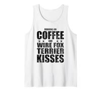 Wire Fox Terrier Chien Dire Café Amour propriétaire de Chien Débardeur