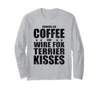 Wire Fox Terrier Chien Dire Café Amour propriétaire de Chien Manche Longue