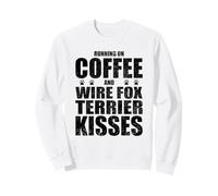 Wire Fox Terrier Chien Dire Café Amour propriétaire de Chien Sweatshirt