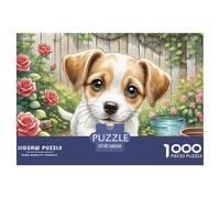 Wire Fox Terrier Puzzle 1000 Pièces Art Collection Chien de Compagnie Illustration Colorée pour Adultes Et Enfants À Partir De 14 Ans38x26cm/1000pcs