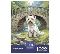 Wire Fox Terrier Puzzle 1000 Pièces Art Collection Chien de Compagnie Illustration Colorée pour Adultes Et Enfants À Partir De 14 Ans70x50cm/1000pcs