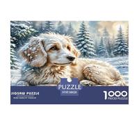 Wire Fox Terrier Puzzle 1000 Pieces Cadeau Unique Jeu Éducatif Challenge Toy À De Qualité Supérieure Peinture Art pour Adultes Enfants 38x26cm/1000pcs