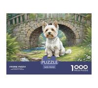 Wire Fox Terrier Puzzle 1000 Pièces Détente & Relaxation Chien de Compagnie Puzzle Difficile Impossible pour Adultes pour Adultes Et Enfants À Partir De 14 Ans70x50cm/1000pcs