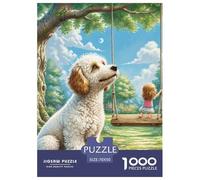 Wire Fox Terrier Puzzle 1000 Pièces DIY Divertissement Puzzles Classiques Chien de Compagnie Puzzle De Qualité Supérieure Adultes Et Enfants Dès 14 Ans70x50cm/1000pcs