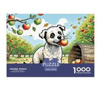 Wire Fox Terrier Puzzle 1000 Pièces Jeux Éducatif Défi Jouets Cadeaux Chien de Compagnie Illustration Colorée Adultes Et Enfants Dès 14 Ans70x50cm/1000pcs