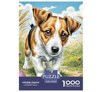 Wire Fox Terrier Puzzle 1000 Pièces Jeux Éducatif Défi Jouets Cadeaux Chien de Compagnie Illustration Colorée Adultes Et Enfants Dès 14 Ans70x50cm/1000pcs
