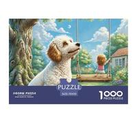 Wire Fox Terrier Puzzle 1000 Pièces Jeux Éducatif Défi Jouets Cadeaux Chien de Compagnie Puzzle Difficile Impossible pour Adultes pour Adultes Et Enfants À Partir De 14 Ans70x50cm/1000pcs