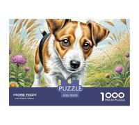 Wire Fox Terrier Puzzle De 1000 Pièces pour Adultes Art Collection Chien de Compagnie Puzzle De Qualité Supérieure pour Adultes Et Enfants À Partir De 14 Ans70x50cm/1000pcs