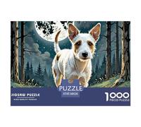 Wire Fox Terrier Puzzle De 1000 Pièces pour Adultes Détente & Relaxation Chien de Compagnie Puzzle De Qualité Supérieure Adultes Et Enfants Dès 14 Ans38x26cm/1000pcs