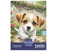 Wire Fox Terrier Puzzle De 1000 Pièces pour Adultes DIY Divertissement Puzzles Classiques Chien de Compagnie Puzzle De Qualité Supérieure pour Adultes Et Enfants À Partir De 14 Ans38x26cm/1000pcs