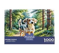 Wire Fox Terrier Puzzles 1000 Pièces Cadeau Unique Jeu Éducatif Challenge Toy À De Qualité Supérieure Peinture Art pour Adultes Enfants 38x26cm/1000pcs
