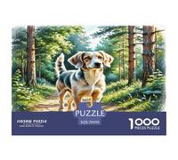 Wire Fox Terrier Puzzles 1000 Pieces Cadeau Unique Jeu Éducatif Défi Jouet À De Qualité Supérieure Peinture Art pour Adultes Et Enfants À Partir De 12 Ans 70x50cm/1000pcs