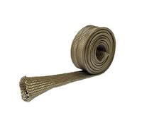 Wire Heat Sleeve - Hose Cover, Auto Cable, basalt fiber insulating layer extreme temp guard rugged protection wrap multi size shielding | reinforced heat barrier with vehicle wiring security