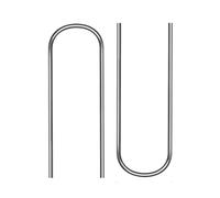 Wire Hooks - Crafting Connectors, High Temperature Resistant | Fusing Glass Kiln, U Shaped Hanger Hooks for Christmas Ornaments Making, High Temp Alloy for Pendants Jewelry Glass Melting