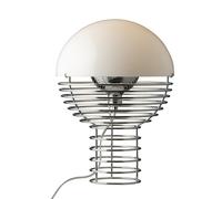 Wire Lampe à Poser Ø30 Chrome/Blanc