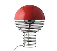 Wire Lampe à Poser Ø30 Chrome/Rouge