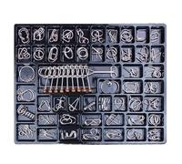 Wire Mind Game 50 Pièces Entraîneur de Capacités Cognitives, Kit de défi IQ | Collection passionnante d'exercices mentaux, amélioration de la créativité, patience, pensée analytique, lieu de travail
