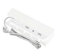 Wire Organizer Under Desk - Self-adhesive No Drill Cable |Smart Cable Arrangement Power Strip Holder For Studio Home Bedside Nightstand Kitchen Work Area Car Organization