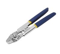 Wire Rope Crimping Tool | Well - Made Stainless Steel Ferrule Swager for 0.1-2.2mm Cables | Dual - Function Design with Side Cutters/Garden & Home Use | Protected Against