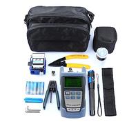 Wire Stripper HUIOP Kit d'outils FTTH à fibre optique Testeur de puissance optique Coupe-câbles Kit d'outils de connexion à froid à fibre optique avec sac de rangement