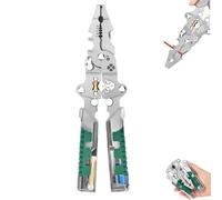 Wire Stripper with Voltage Tester, 2025 New 12-in-1 Wire Stripper Tool, One Piece Has Professional Foldable Crimper,Multifunctional Wires Strippers for Home Repair