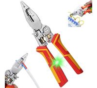 Wire Stripper with Voltage Tester and Safety LockMulti-function Wire Stripper 9 in 1 Precision Tool for Stripping,Winding,Splitting (1.5-6mm²)