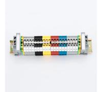Wire Terminal Set Cable Connector Guide Rail Combination UK-2.5B Screw Terminal Block Wire Connectors Cable Terminal Block