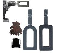 Wire Twister Tool For Drill - Carbon Steel Multifunal Wire Twisting Attachment Bit | Drill ire Knotter Tool For Construction Fence Electrician Cable Tying Crimping Disconnect Use