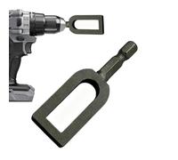 Wire Twister Tool for Drill,Wire Twisting Tools,Electric Drill Wire Twisting Tool with 1/4" Hex Shank,Iron Wire Twister/Knotter with 6mm Hex Shank,Universal Drill,for Construction & Fence (arc)