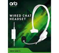 Wired Chat Headset White Compatibel met Xbox One S (Microsoft Xbox One)