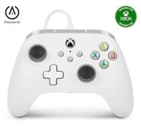 PowerA Manette filaire 1519365-02 USB analogique, Xbox One, Xbox Series X/S, PC, Blanc