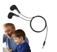 Wired in-Ear Headphones - Wired Earpiece, Tip, Media Bud | Resistant Cordage Arrangement for Homework, Video, Podcast, Gym, Jogging, Commute, Dorm, Bedroom, Kitchenette, Lounge