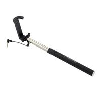 Wired Monopod For Smartphones For Making Selfie Pictures Black