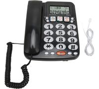 Wired Phone with Adjustable Ringtone,Big Key Wired Phone for Elderly,Wired Phone with Caller ID for Home Office,Filai Landline Phone
