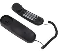 Wired Telephone,Wall Mount Home Phones,Adjustable Volume Fixed Phone,Call Forwarding,Dialing History,for Home,Hotel,Office (Black)