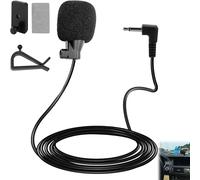 Wired Tie Microphone,Car Radio Microphone with JVC Kenwood Sony Alpine for Car Main Unit Bluetooth Activated Stereo Radio GPS DVD,Plug and Play
