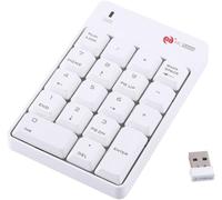 Wired Usb Numeric Keypad Keyboard For Mac Laptop Notebook Pc Desktop, Mini Portable 18 Keys Numpad 24G Usb Number Pad(Blanc)[ZHUJ3950]
