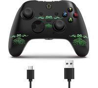 Wired Xbox One Controller Compatible Withxbox One,X/S,Series X/S,Usb Pc Remote With Programmable Buttons,Dual Vibration,Rgb Lighting,Turbo Function,Audio Jack (Need To Upgrade By Self)