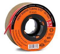 Wirefy Metrware Gaine thermorétractable avec colle 15 m - Rapport de rétrécissement 3:1, gaine thermorétractable double paroi étanche - Lot de tubes thermorétractables noirs Ø 2,4 mm