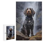 Wirehaired Pointing Griffo : Projet Puzzle du W nd, 1000 PCS Puzzle De Table pour Adultes, pour Un Loisir Créatif en Intérieur