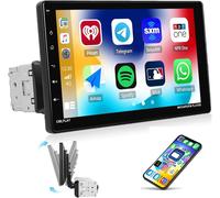[Wireless] 1 DIN Carplay Radio with Wireless Android Auto,Car Radio with 9 Inch Display,Bluetooth Handsfree,FM Radio/Mirror Link/AUX-in/TF Port/USB