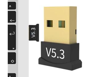 Wireless Adapter | 5.3 PC Wireless Adapter, Wireless USB Transmitter Receiver for Computer Accessories, Wireless Dongle for Laptops, Phones, Headphones, Keyboards