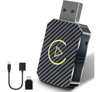 Wireless Adapter for iPhone CarPlay with USB & USB-C/Type-C Extension Cable,Converts Wired Carplay to Wireless for Cars Carplay Wired with iPhone iOS 10+