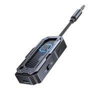 Wireless Audio Transmitter, Wireless Link Adapter Hub, Home Stereo Receiver, Battery Backed, Car Music Transceiver, Gym Equipment Accessory, Family Sharing Device, 2.7×12.8×1.3 cm
