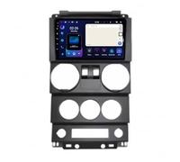 Wireless Autoradio Carplay 2 Din pour Jeep Wrangler Unlimited 3 JK 2008-2010 Carplay sans Fil Android Auto Poste Radio avec GPS, WiFi, Bluetooth, Mirror Link, RDS, 4 Nuclear 2G+32G