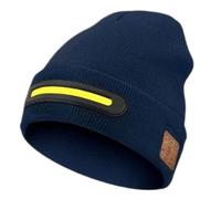 Wireless Beanie Hat, Rechargeable Music Cap, 3 Light Settings, 24x25x1cm Portable Winter Accessory, for Boyfriend Teens Men Women Girls Gym Hiking Cycling Outdoor, Wireless Headwear for Daily Use